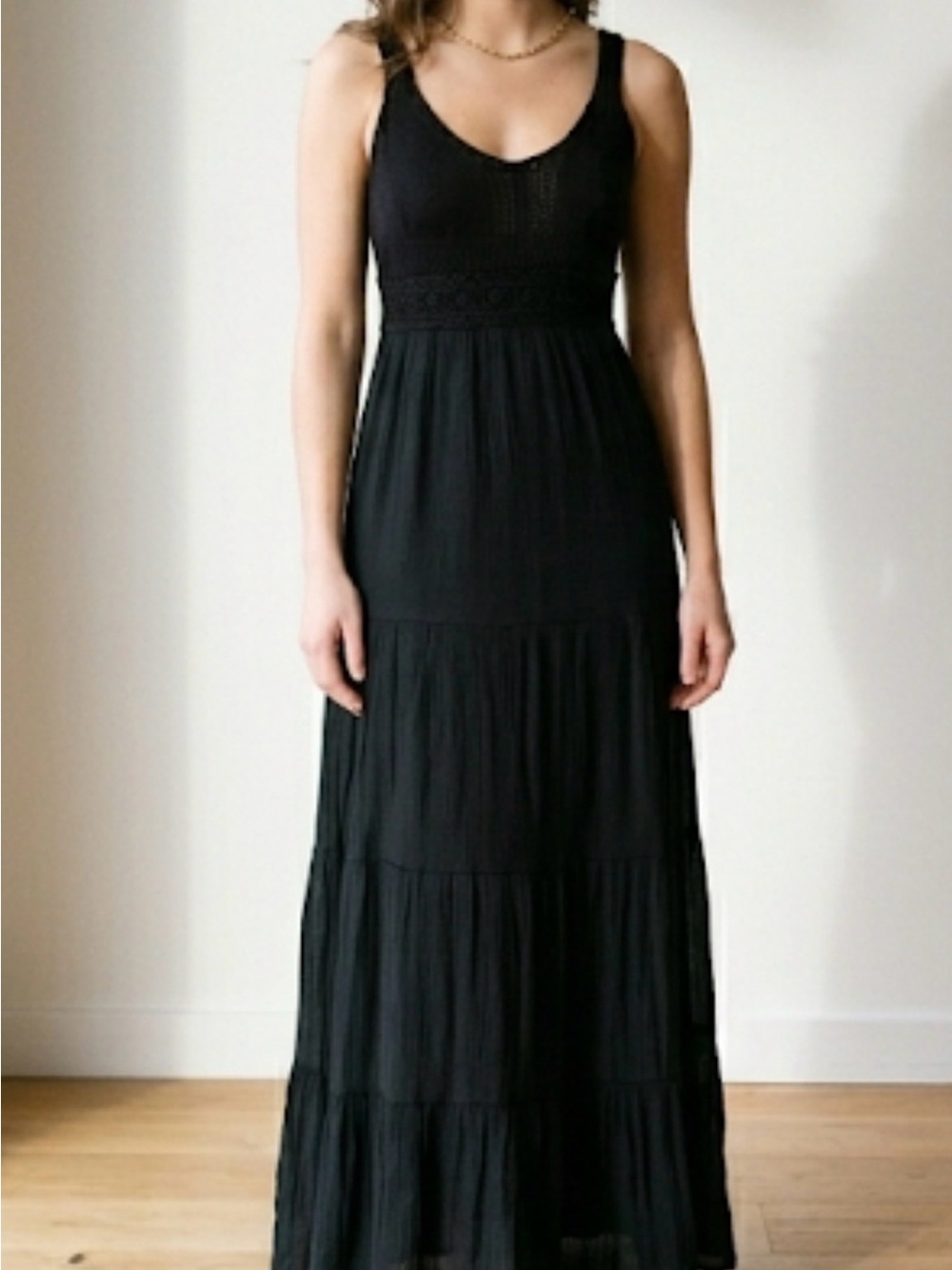 Pins & Needles Black Sleeveless Maxi Dress